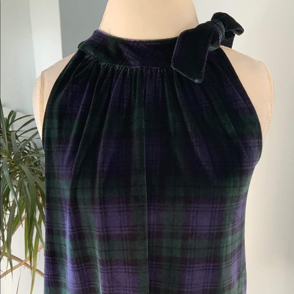 Vineyard Vines Velvet Blackwatch Top M NWT